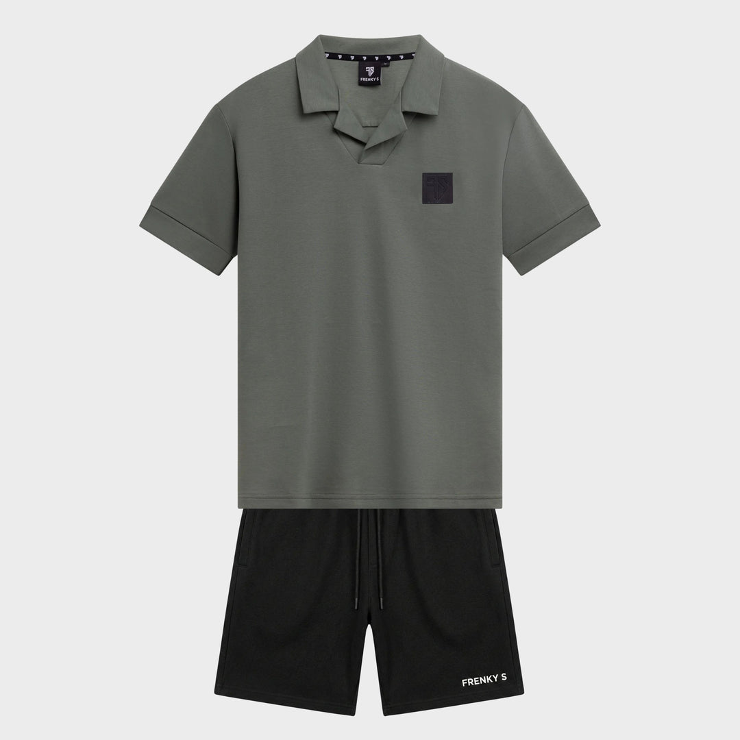 TWINSET polo + short | groen + zwart - ADULT