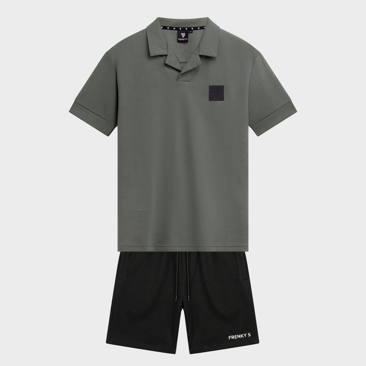 TWINSET polo + short | groen + zwart - HEREN