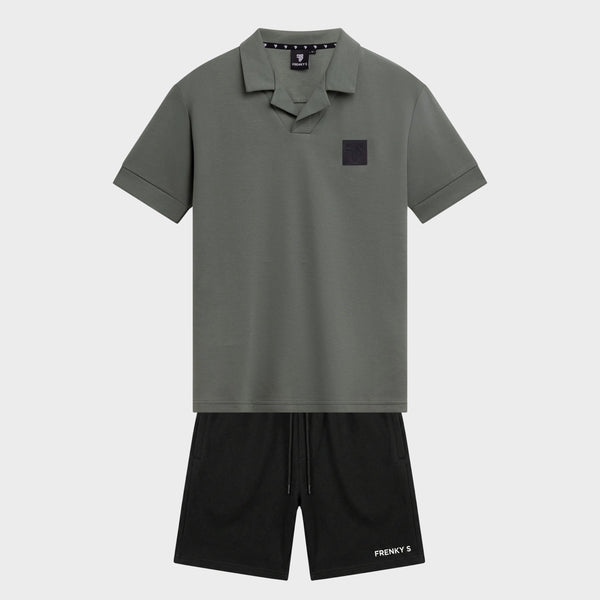 TWINSET polo + short | groen + zwart - ADULT