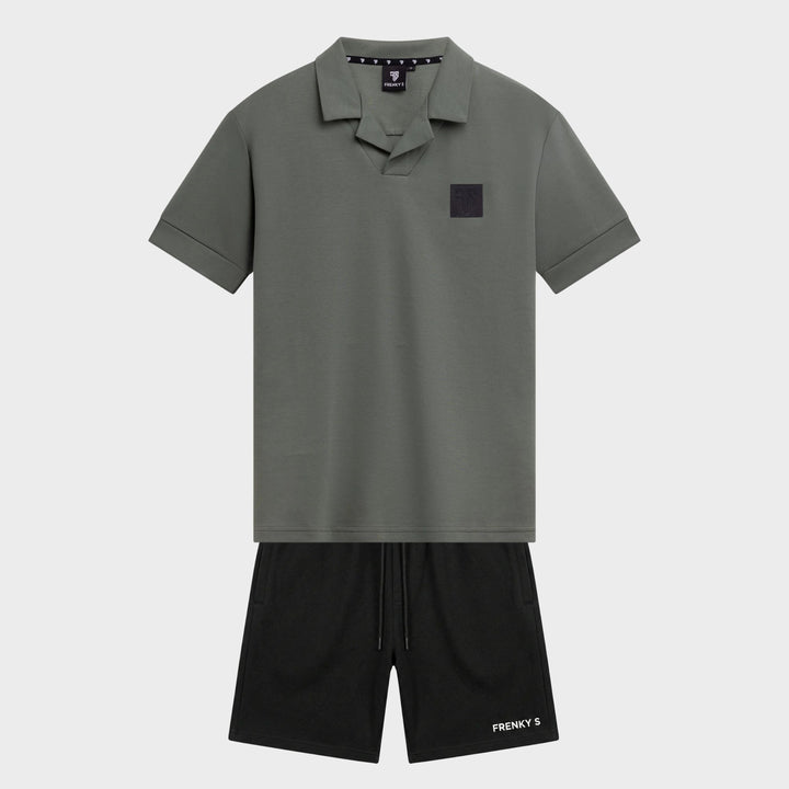 TWINSET polo + short | groen + zwart - ADULT