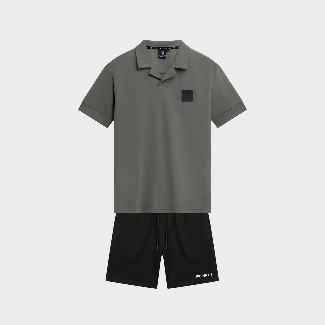 TWINSET polo + short | groen + zwart - KIDS