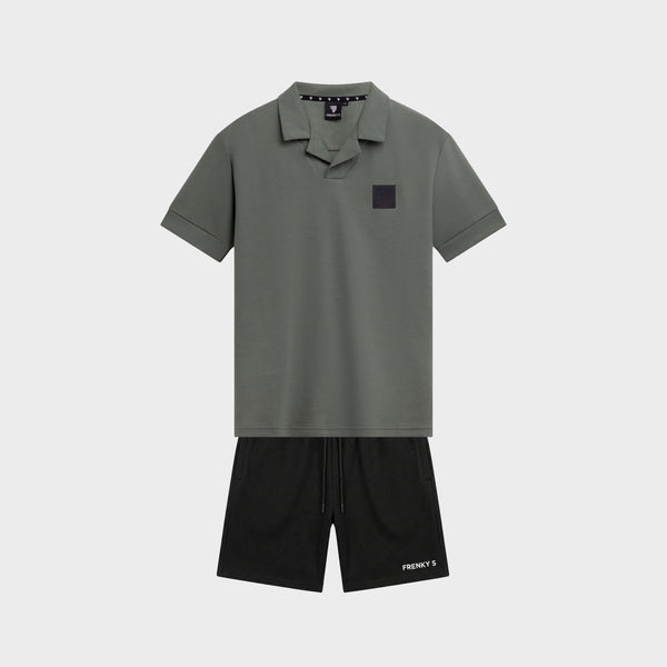 TWINSET polo + short | groen + zwart - KIDS