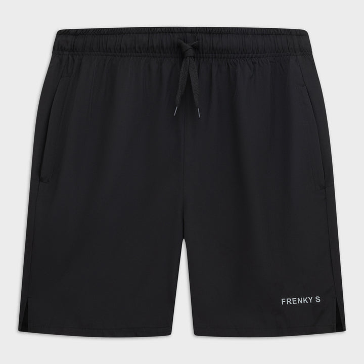 Zwarte heren Active short, vooraanzicht