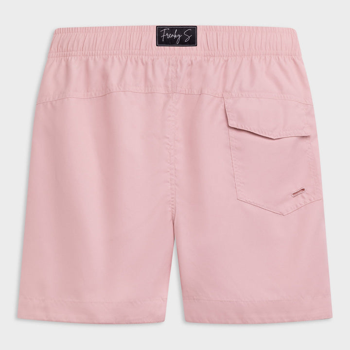 Licht roze zwembroek detail