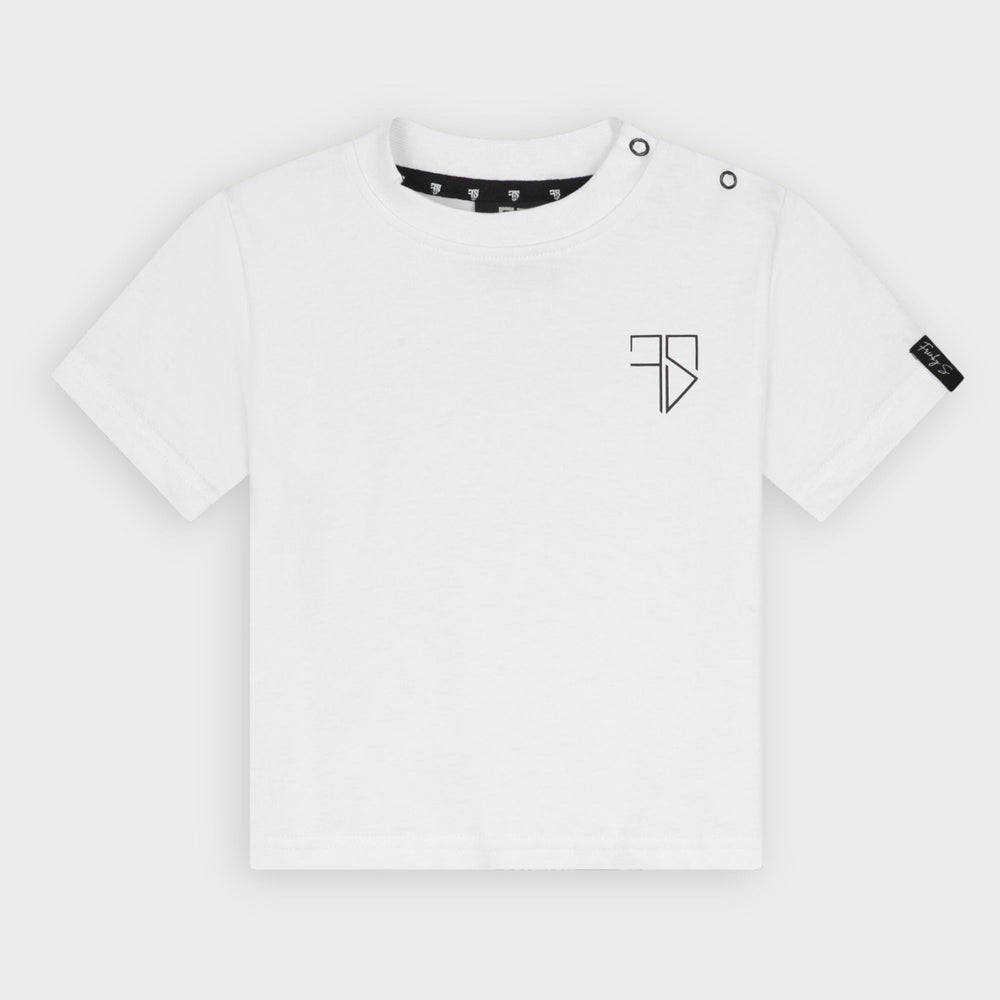 Kinder t-shirt jongens wit RIO met laserbedrukte rugprint Frenky S
