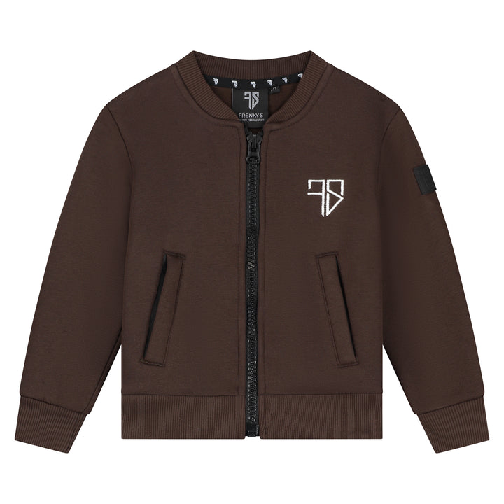 MONTY trainingspak met vest | mocca bruin - KIDS