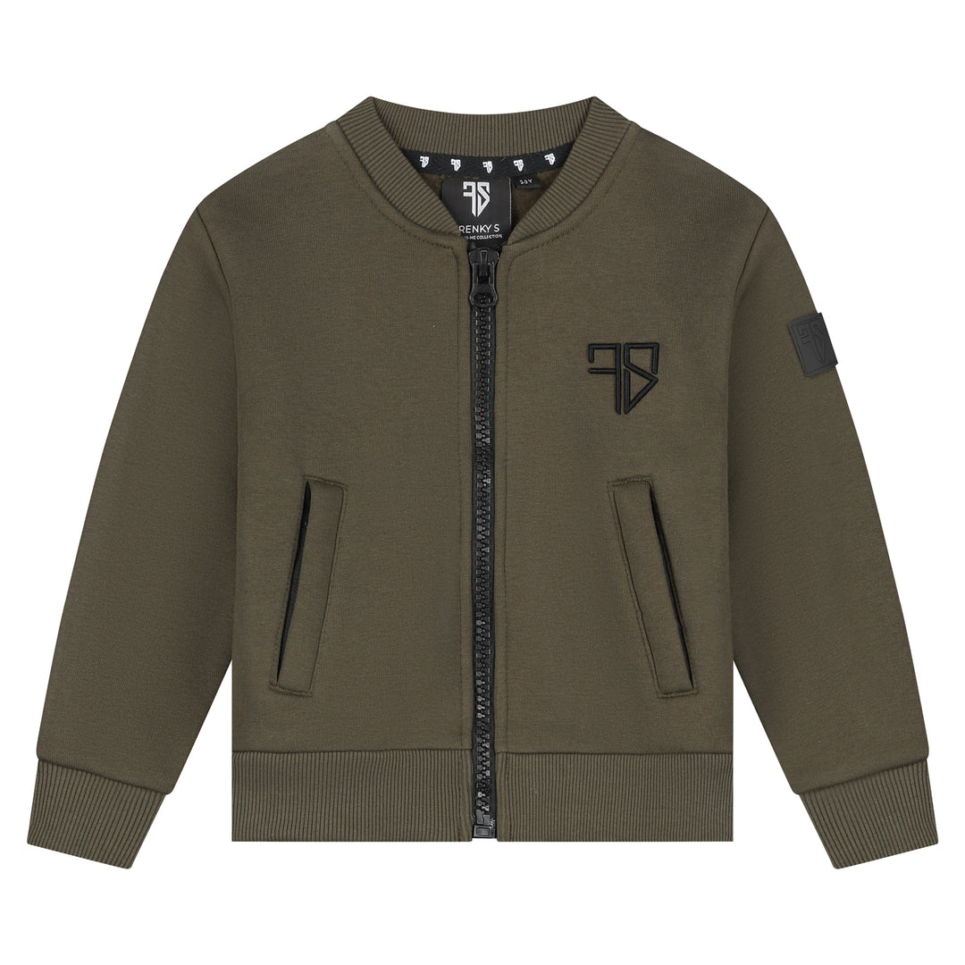 MONTY trainingspak met vest | army groen - KIDS