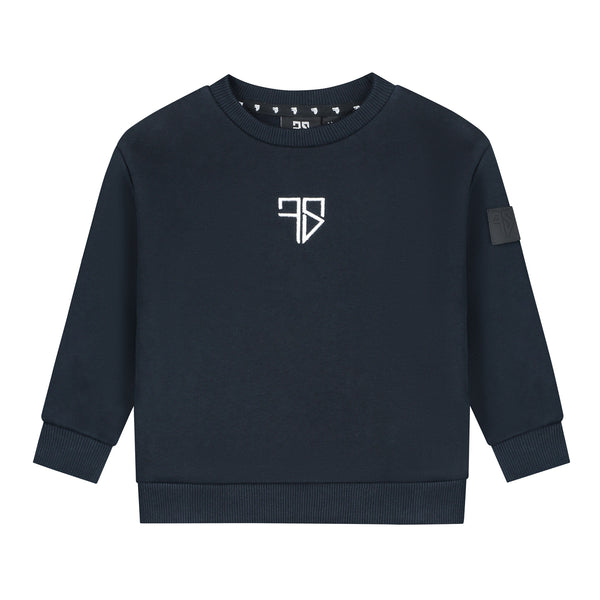 NEVIO Trainingsanzug mit Pullover | Marineblau - KINDER