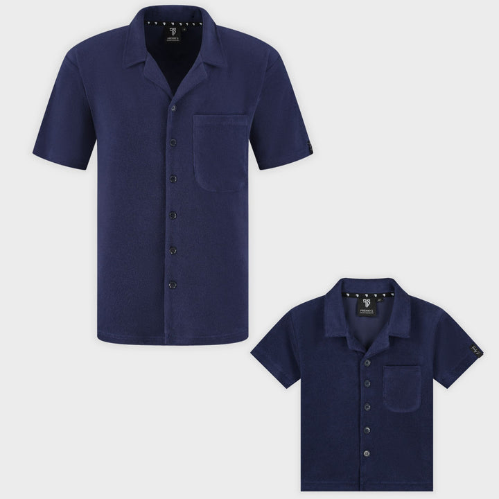 Bali shirt | navy blauw - VADER + ZOON