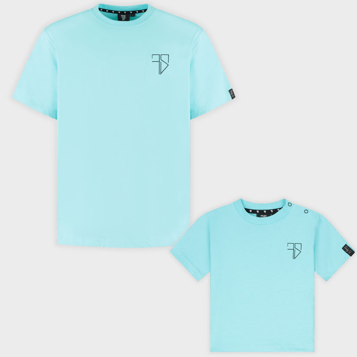 RIO t-shirt | aqua blauw - VADER + ZOON