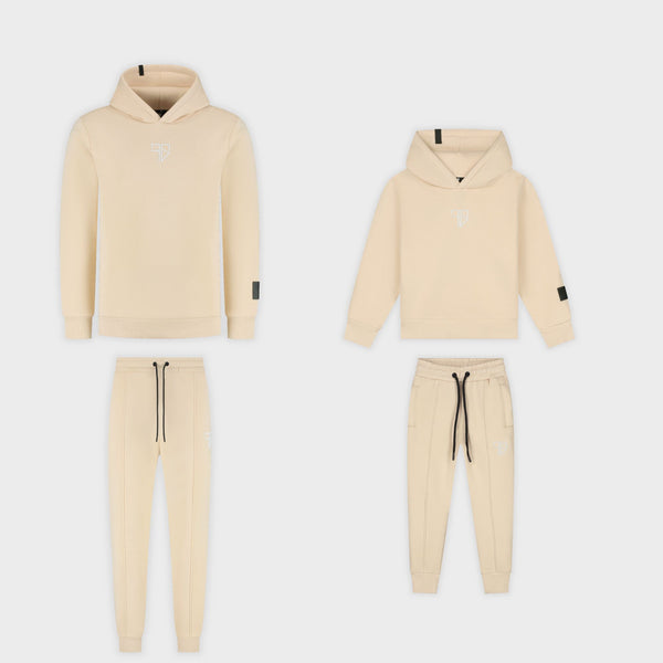 ENZO Trainingsanzug mit Kapuze | Beige - VATER + SOHN
