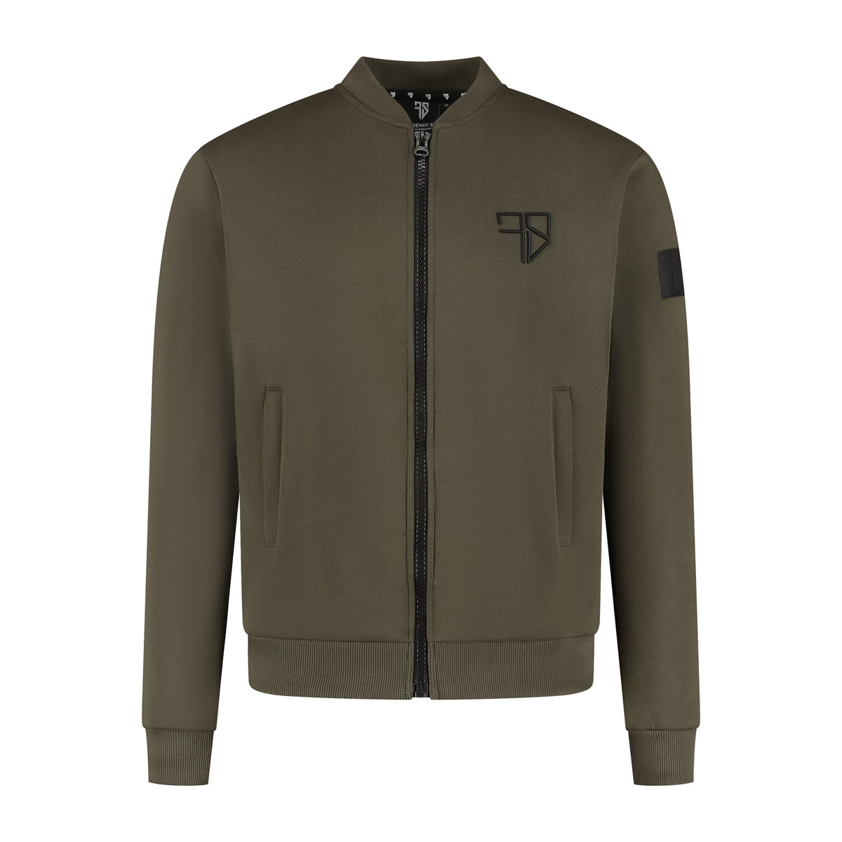 Vader en zoon army groen Monty vest achterkant matching look