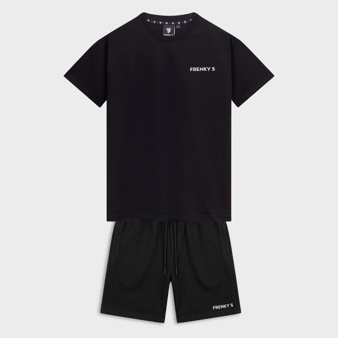 TWINSET jogger short + t-shirt | zwart - ADULT